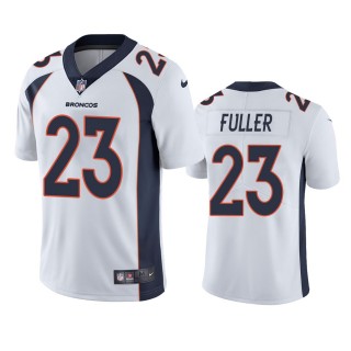 Denver Broncos Kyle Fuller White Vapor Limited Jersey