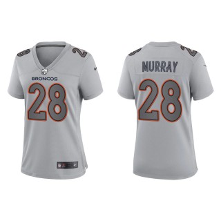 Women's Denver Broncos Latavius Murray Gray Atmosphere Fashion Game Jersey
