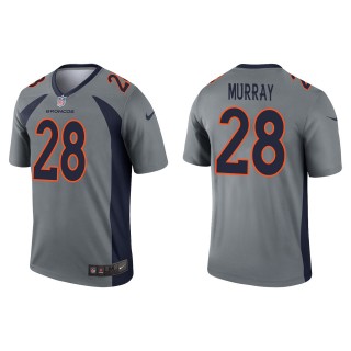 Men's Denver Broncos Latavius Murray Gray Inverted Legend Jersey