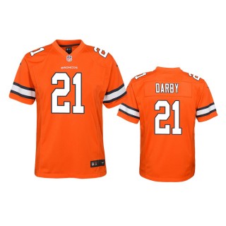 Denver Broncos Ronald Darby Orange Color Rush Game Jersey
