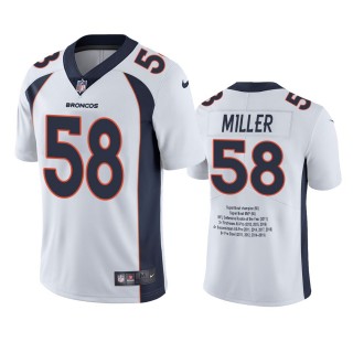 Denver Broncos Von Miller White Career Highlight Limited Edition Jersey