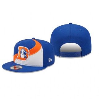 Denver Broncos White Royal Wave 9FIFTY Snapback Hat