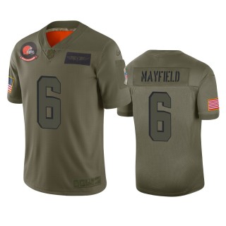 Cleveland Browns Baker Mayfield Camo 2019 Salute to Service Limited Jersey