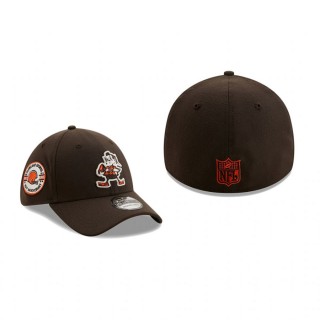Cleveland Browns Brown 75th Anniversary 39THIRTY Flex Hat