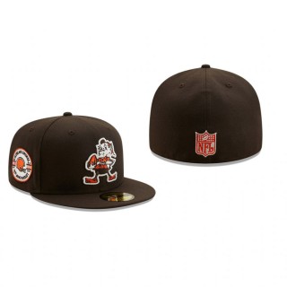 Cleveland Browns Brown 75th Anniversary 59FIFTY Fitted Hat