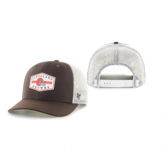 Cleveland Browns Brown Convoy 47 Trucker Snapback Hat