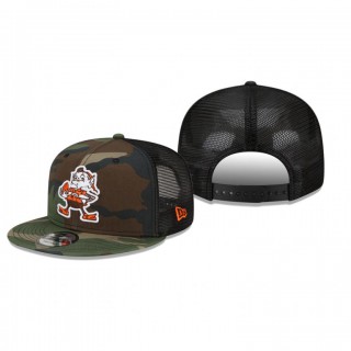 Cleveland Browns Camo Woodland Trucker 2.0 Vintage 9FIFTY Hat