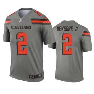 Cleveland Browns Greg Newsome II Gray Inverted Legend Jersey