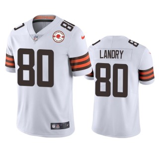Cleveland Browns Jarvis Landry White 75th Anniversary Patch Jersey