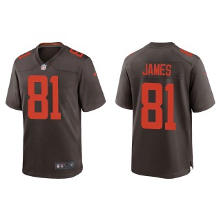 Men's Cleveland Browns Jesse James Brown Alternate Game Jersey