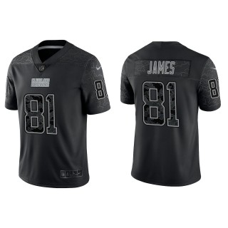 Men's Cleveland Browns Jesse James Black Reflective Limited Jersey