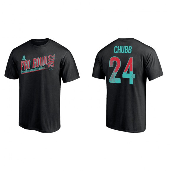 Nick Chubb Black 2022 AFC Pro Bowl T-Shirt