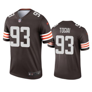 Cleveland Browns Tommy Togiai Brown Legend Jersey