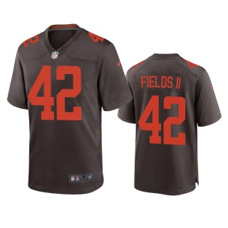 Cleveland Browns Tony Fields II Brown Alternate Game Jersey