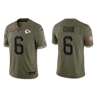 Bryan Cook Kansas City Chiefs Olive 2022 Salute To Service Limited Jersey