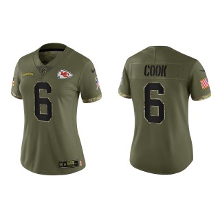 Bryan Cook Women's Kansas City Chiefs Olive 2022 Salute To Service Limited Jersey