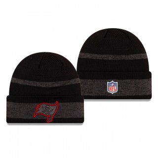 Tampa Bay Buccaneers Black 2021 NFL Sideline Tech Cuffed Knit Hat