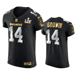 Chris Godwin Buccaneers Black Super Bowl LV Golden Elite Jersey