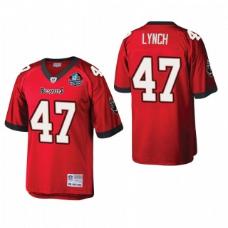 John Lynch #47 Buccaneers Red Hall of Fame Patch Legacy Replica Jersey