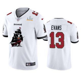 Tampa Bay Buccaneers Mike Evans White Super Bowl LV Champions Team Logo Jersey
