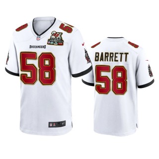 Tampa Bay Buccaneers Shaquil Barrett White 2X Super Bowl Champions Patch Game Jersey