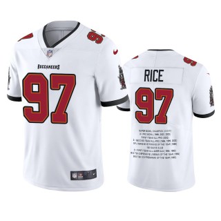 Tampa Bay Buccaneers Simeon Rice White Career Highlight Limited Edition Jersey