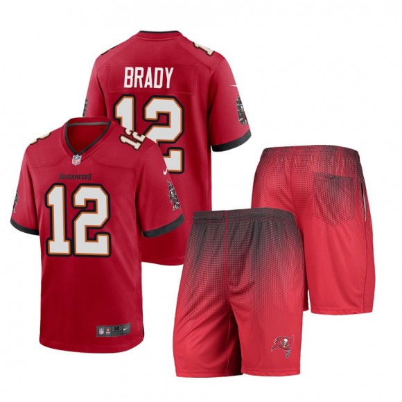 Tampa Bay Buccaneers Tom Brady Red Game Shorts Jersey