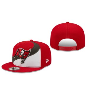 Tampa Bay Buccaneers White Red Wave Snapback Hat