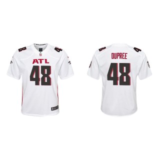 Youth Falcons Bud Dupree White Game Jersey