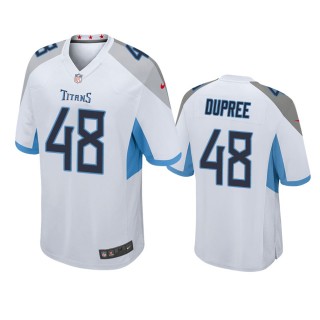 Tennessee Titans Bud Dupree White Game Jersey