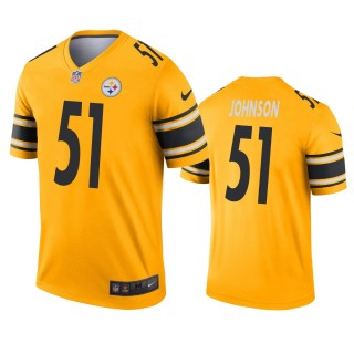 Pittsburgh Steelers Buddy Johnson Gold Inverted Legend Jersey