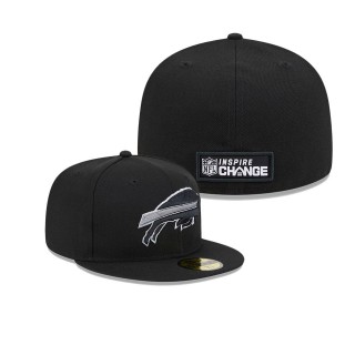 Buffalo Bills Black 2023 Inspire Change 59FIFTY Fitted Hat
