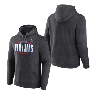 Men's Buffalo Bills Charcoal 2022 NFL Playoffs Our Time Pullover Hoodie