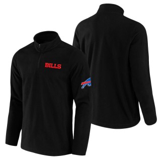 Men's Buffalo Bills NFL x Darius Rucker Collection by Fanatics Black Polar Fleece Quarter-Zip Jacket