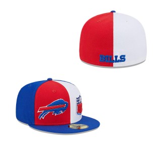 Buffalo Bills Red Royal 2023 Sideline 59FIFTY Fitted Hat