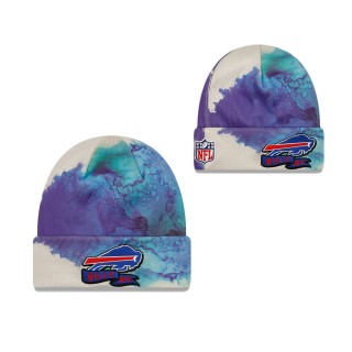 Men's Buffalo Bills Royal 2022 Sideline Ink Dye Cuffed Knit Hat