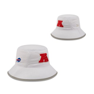 Men's Buffalo Bills White AFC Logo Pro Bowl Bucket Hat
