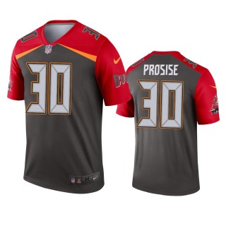 Tampa Bay Buccaneers C.J. Prosise Pewter Inverted Legend Jersey