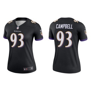 Calais Campbell Women's Baltimore Ravens Black Legend Jersey