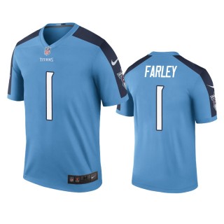 Tennessee Titans Caleb Farley Light Blue Color Rush Legend Jersey