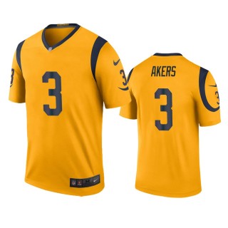 Los Angeles Rams Cam Akers Gold Color Rush Legend Jersey
