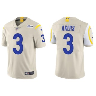 Men's Los Angeles Rams Cam Akers Bone Vapor Limited Jersey