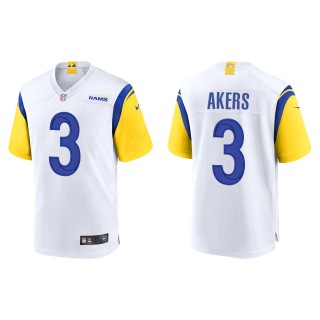 Men's Los Angeles Rams Cam Akers White Alternate Game Jersey