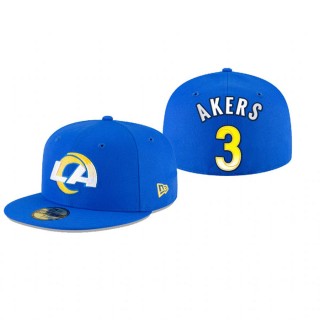 Los Angeles Rams Cam Akers Royal Omaha 59FIFTY Fitted Hat
