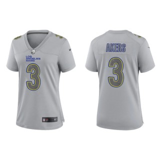 Cam Akers Women's Los Angeles Rams Gray Atmosphere Fashion Game Jersey