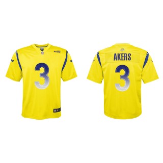 Cam Akers Youth Los Angeles Rams Gold Inverted Game Jersey