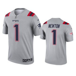 New England Patriots Cam Newton Gray Inverted Legend Jersey