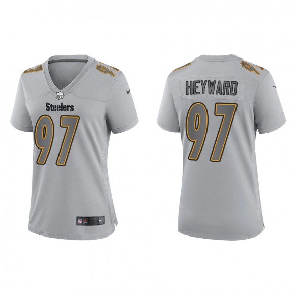 Cameron Heyward Women's Pittsburgh Steelers Gray Atmosphere Fashion Game Jersey