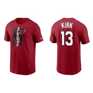 Men's Cardinals Christian Kirk Cardinal 2021 NFL Playoffs T-Shirt