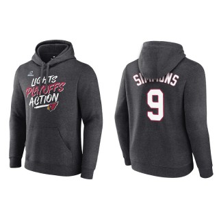 Men's Cardinals Isaiah Simmons Charcoal 2021 NFL Playoffs Lights Action Hoodie